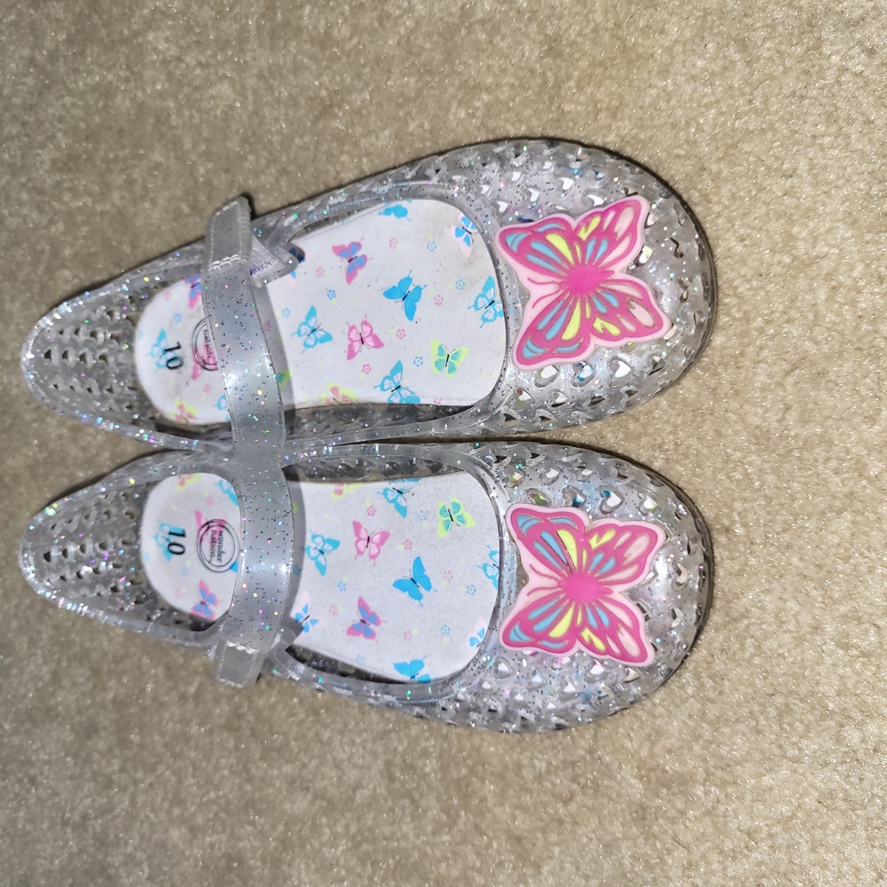Kids Glittery Butterfly Shoes